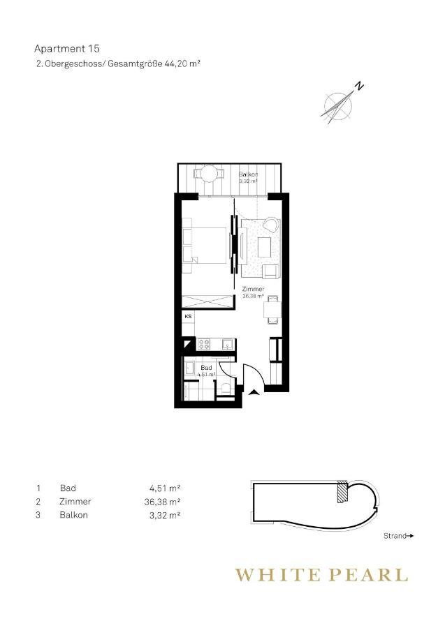 White Pearl Apartment 2.15 Тиммендорфер-Штранд Экстерьер фото